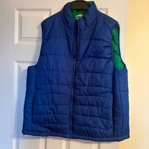 Pacific Trail Blue Puffer Vest with Green Lining